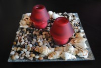 Vela para decoração vermelha
